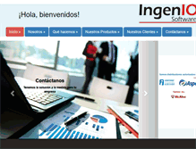 Tablet Screenshot of ingeniosoftware.com
